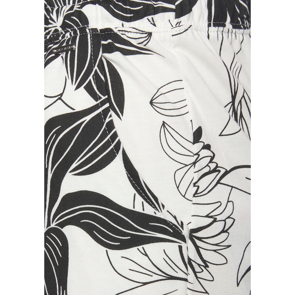LASCANA Schlafshorts, mit floralem Druck