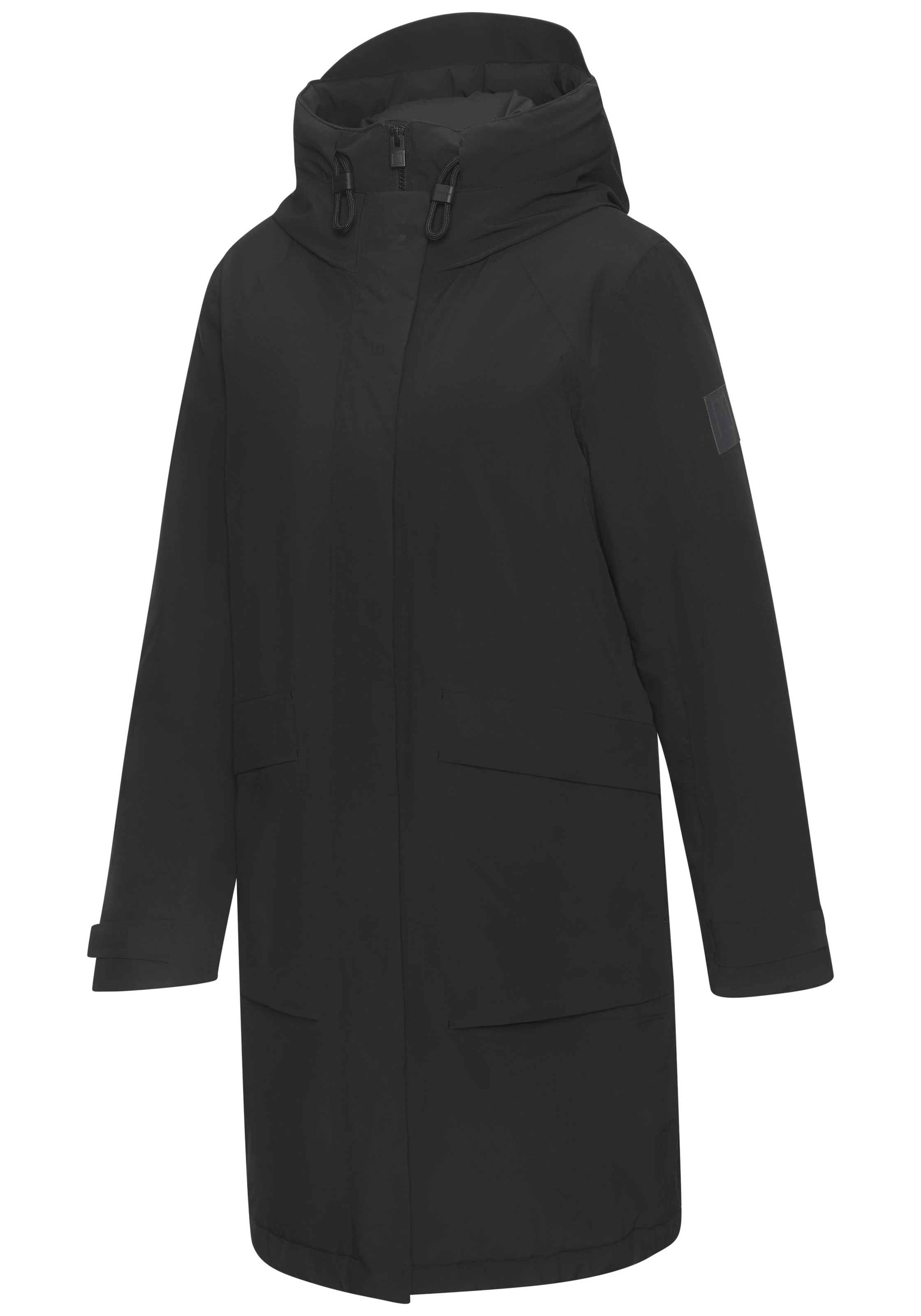 Elbsand Veste d'hiver mit Kapuze mit verstellbarer Kapuze und aufgesetzten Taschen