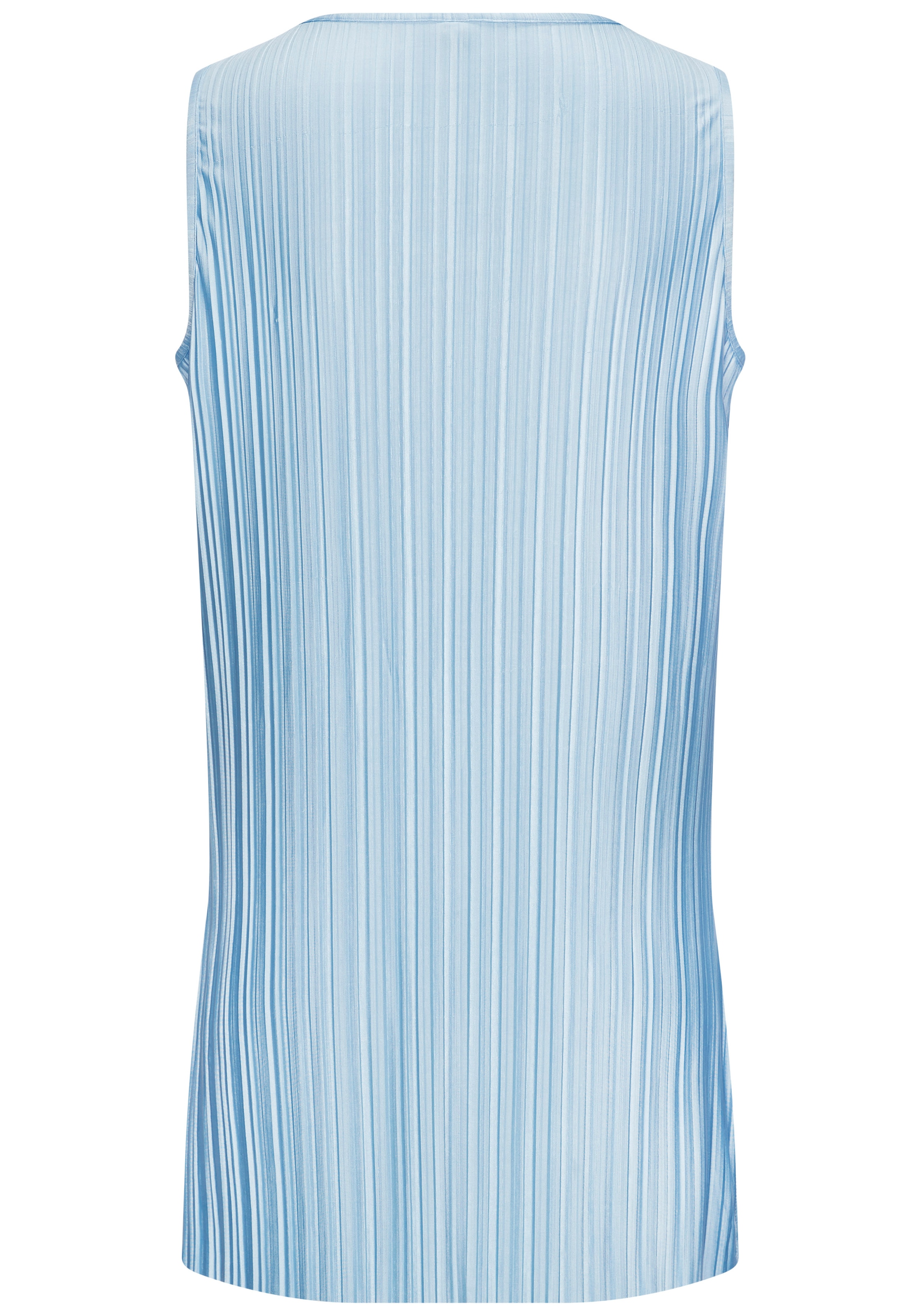 LASCANA Top long »aus schimmernder Ware mit Plisseefalten« en tissu brillant avec plis plissés