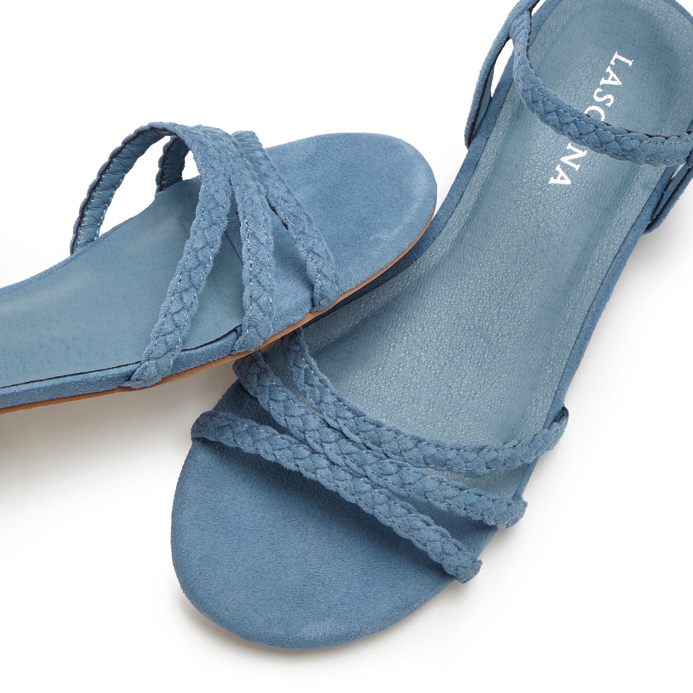 LASCANA Sandale »Sommerschuh«, Sandalette, Sommerschuh mit geflochtenen Riemchen VEGAN