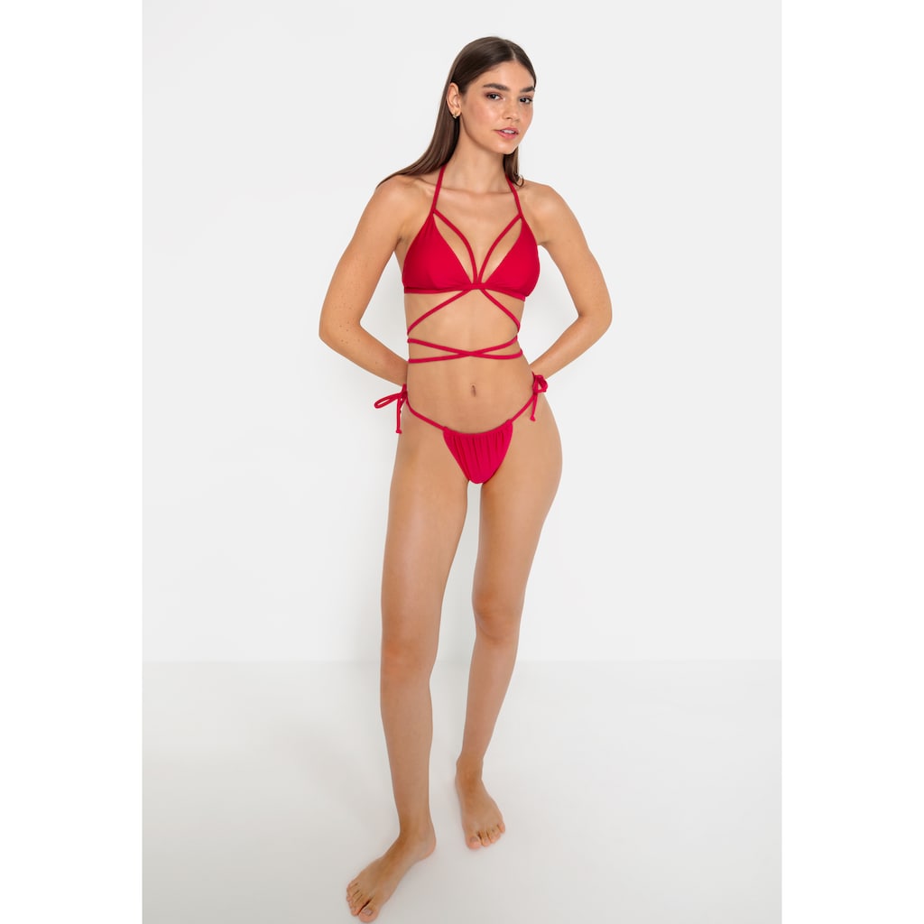 LSCN by LASCANA Triangel-Bikini-Top »Gina«, mit langem Bindeband