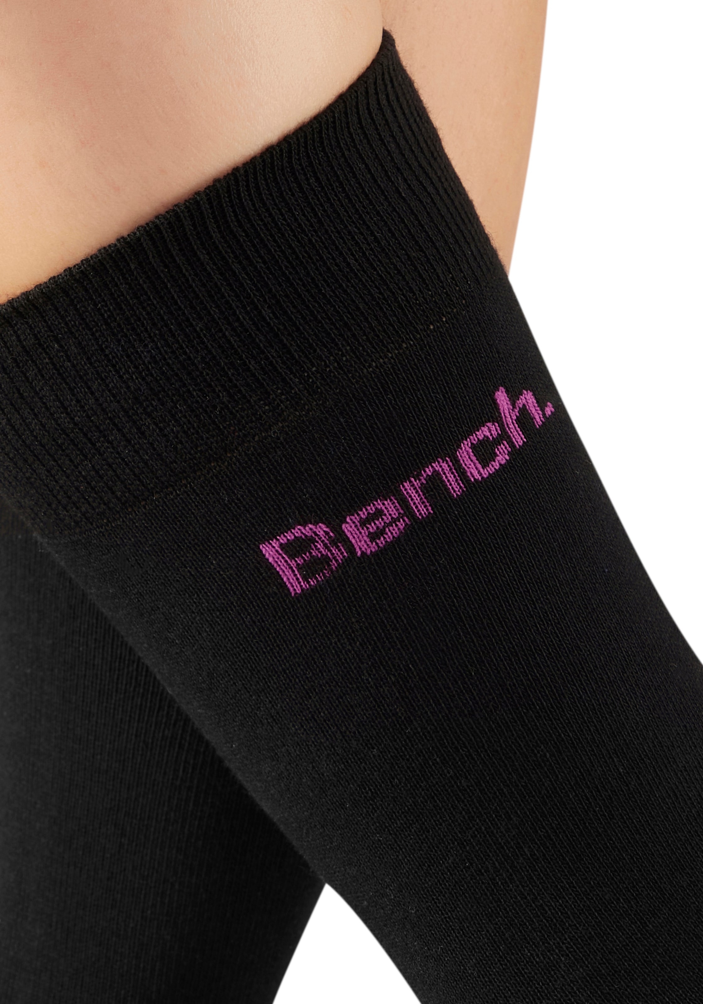 Bench. Chaussettes basiques »Herrensocken für Beruf und Freizeit« Paquet, 6 Couple tlg. avec petit logo de marque coloré