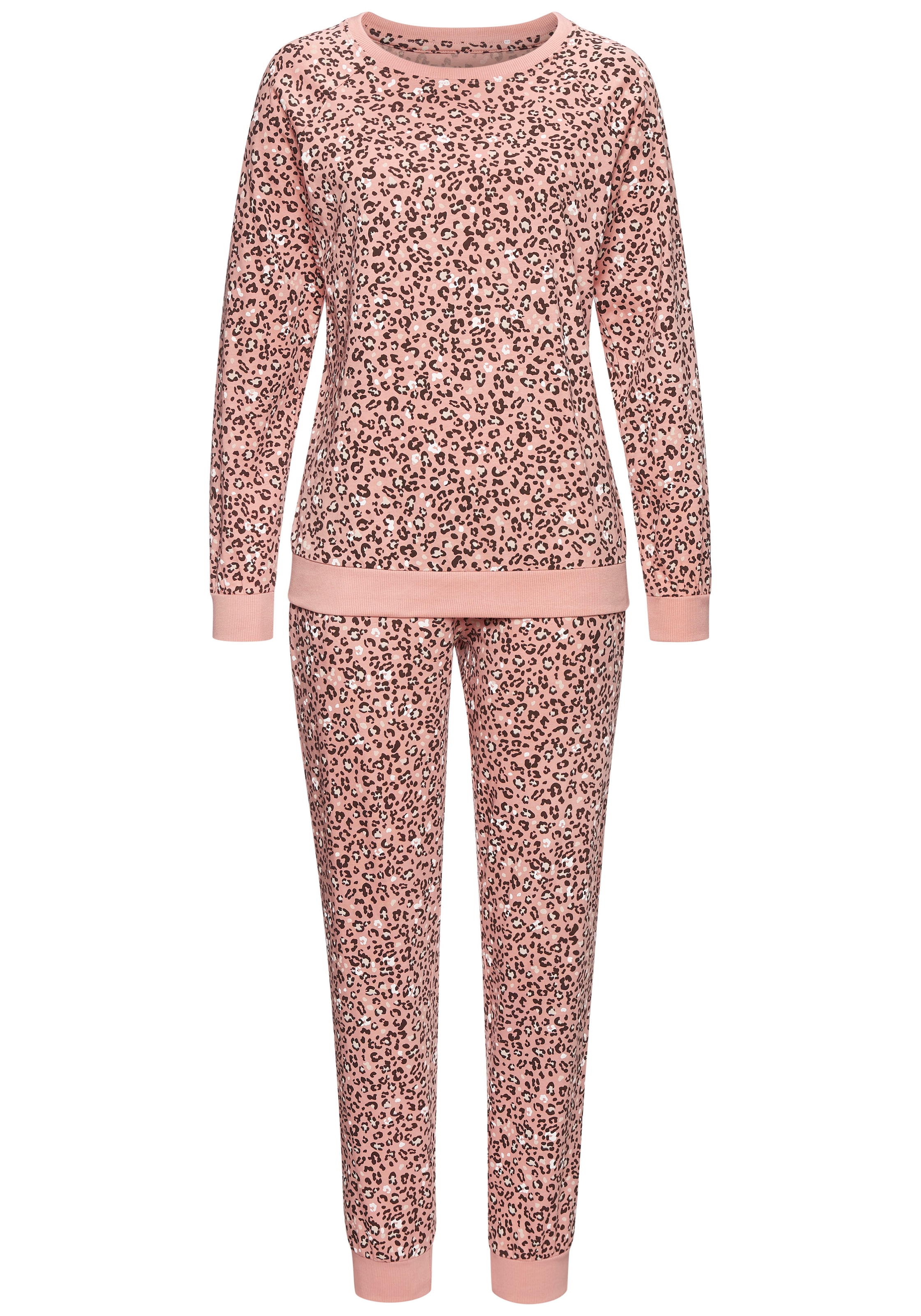 Vivance Dreams Pyjama, (2 tlg.), mit schönem Animalprint