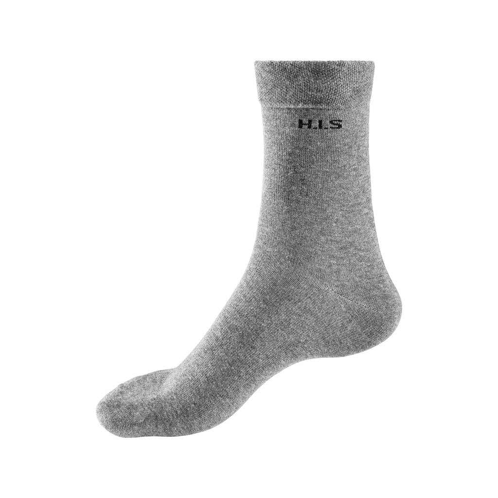 H.I.S Socken, (Packung, 4 Paar), mit druckfreiem Bündchen