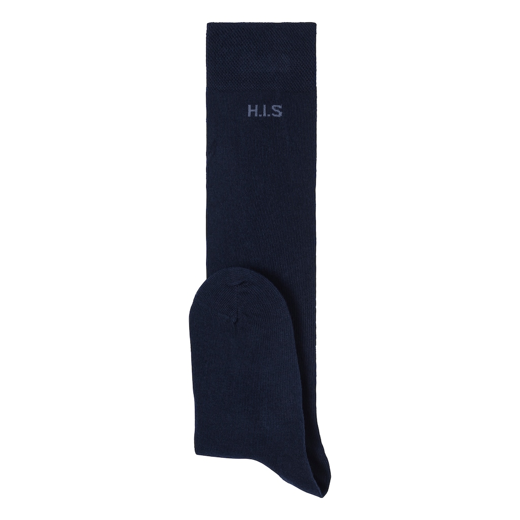 H.I.S Kniestrümpfe, (Packung, 3 Paar), ohne einschneidendes Bündchen
