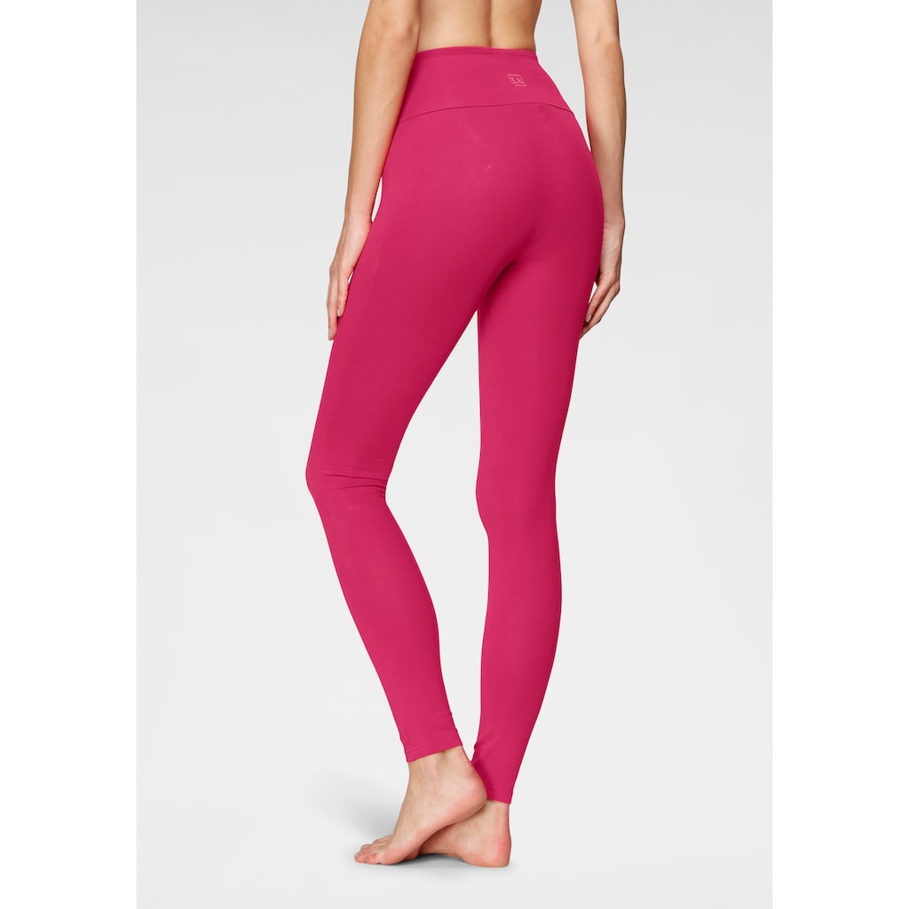 LASCANA Leggings, mit breitem Bündchen