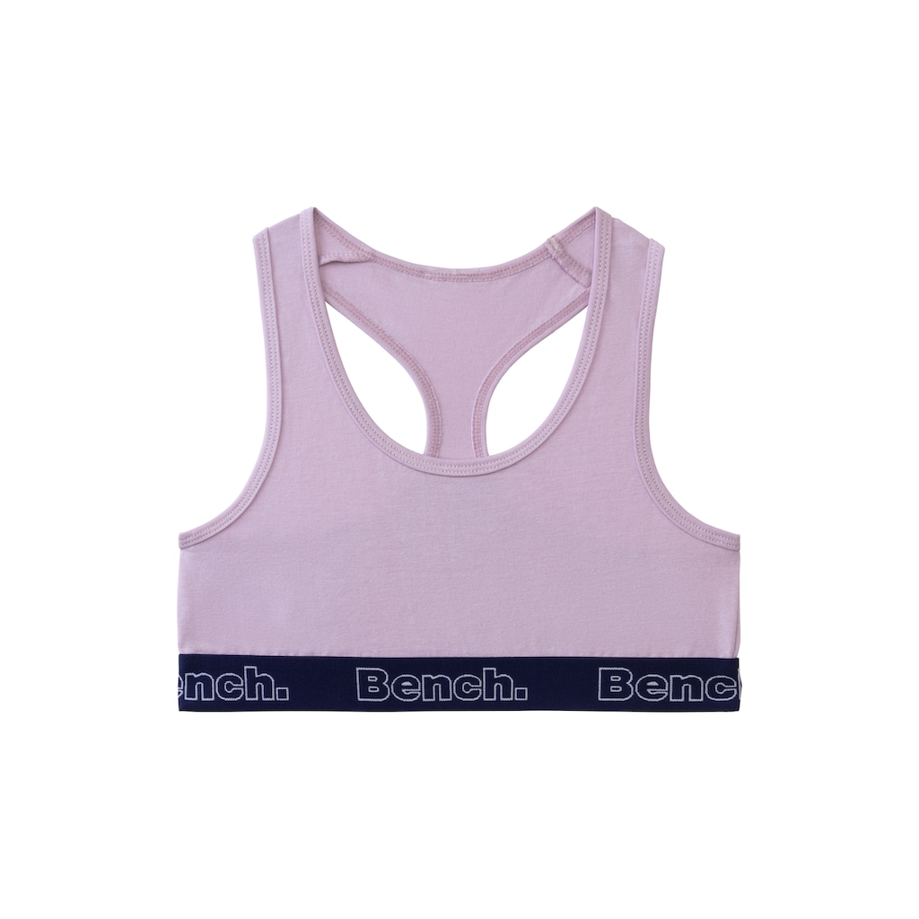 Bench. Bustier, mit kontrastfarbigem Bündchen und Racerback