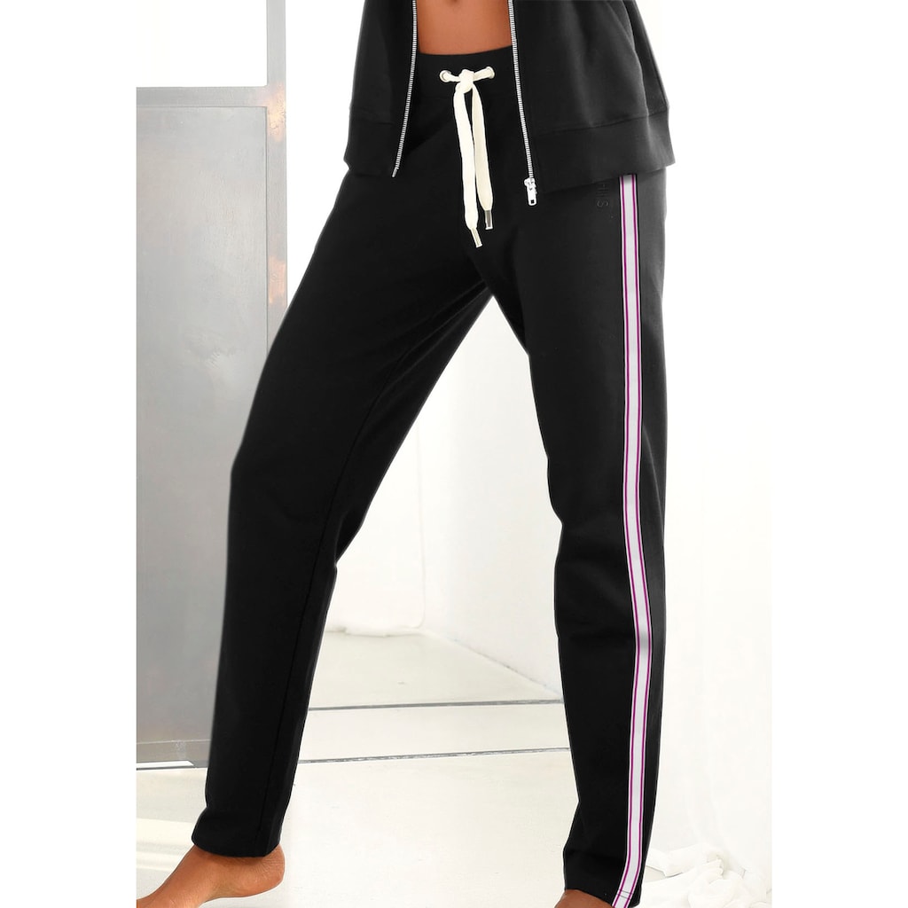 H.I.S Homewearhose, -Loungehose mit seitlichen Streifen und Eingrifftaschen, Loungewear