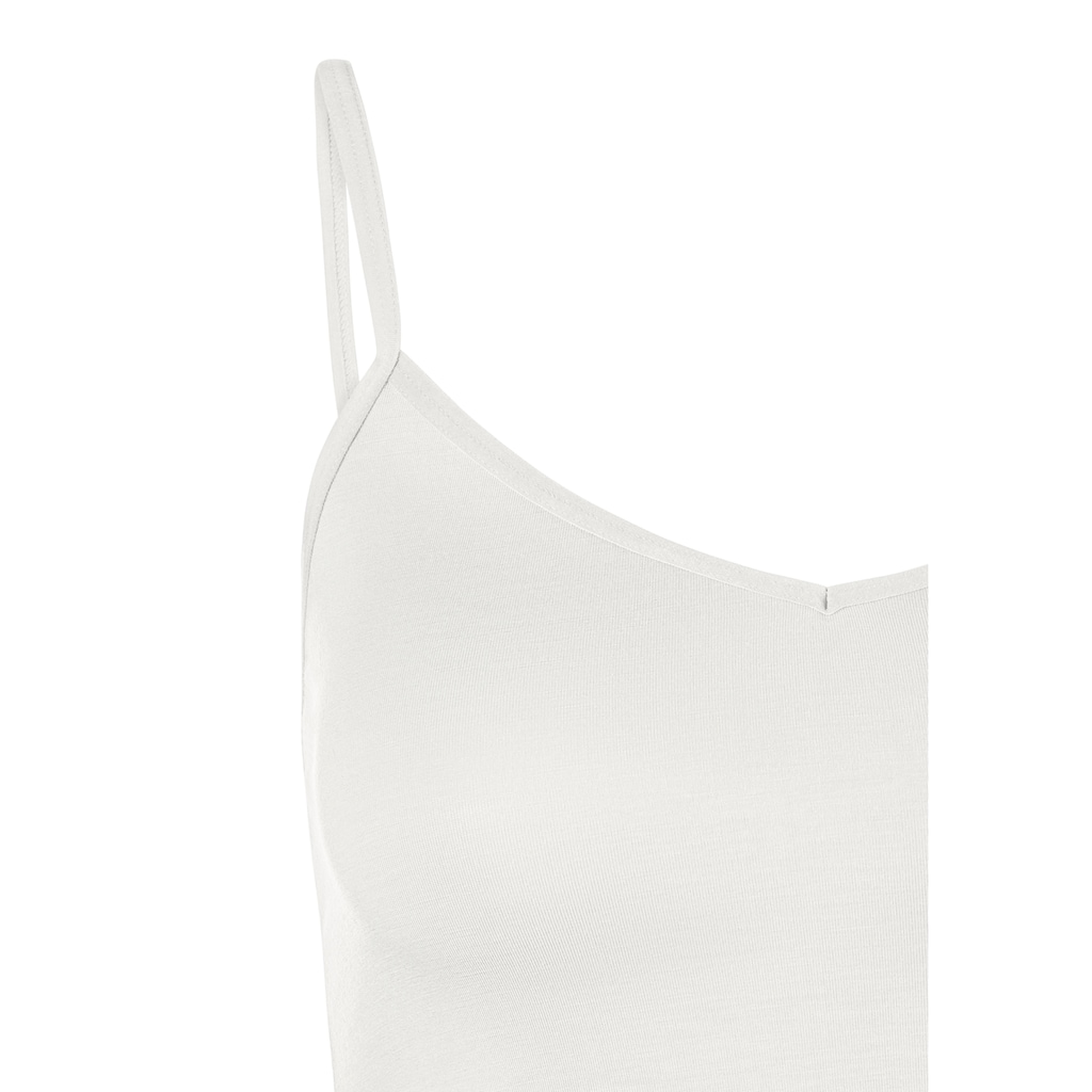 LASCANA Unterhemd, (Packung, 2 St., 2er-Pack), Spaghettiträger-Top, Unterziehshirt