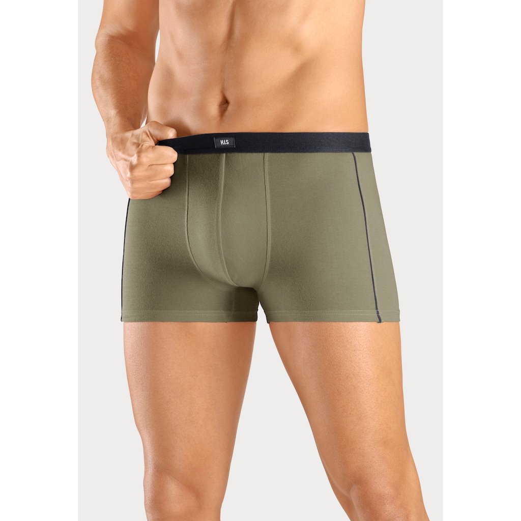 H.I.S Boxer »Boxershorts für Herren«, (Packung, 3 St.), mit schmalen Piping an den Seiten