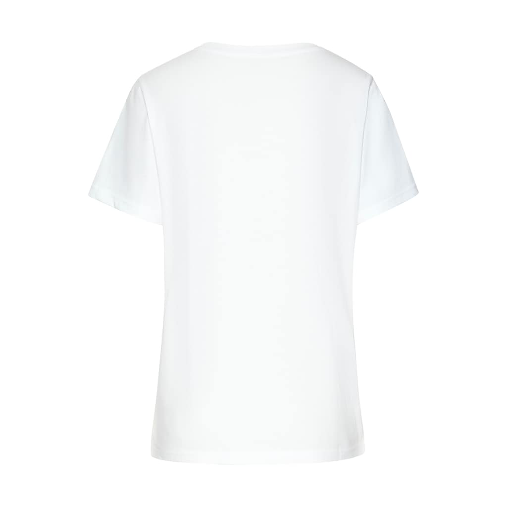 Beachtime T-Shirt »mit modischem Schlitz am Saum«, (3er-Pack), aus hochwertiger Baumwoll-Qualität