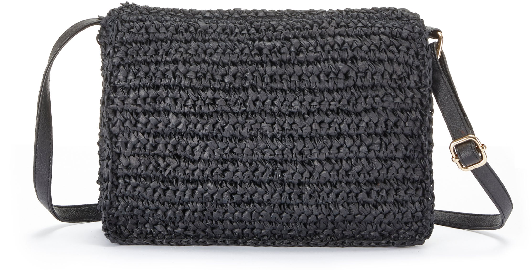 Vivance Umhängetasche »Handtasche«, Minibag, Henkeltasche, Bast-Optik, Sommertasche, Crossbody Bag