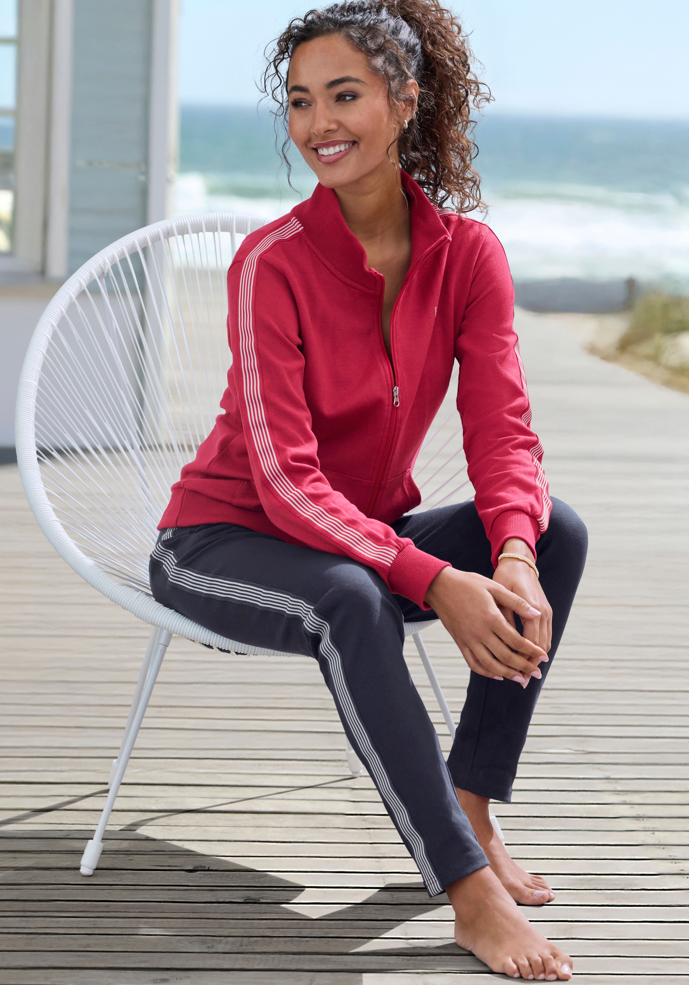 H.I.S Pantalon sweat  mit seitlichen Streifen, Loungewear
