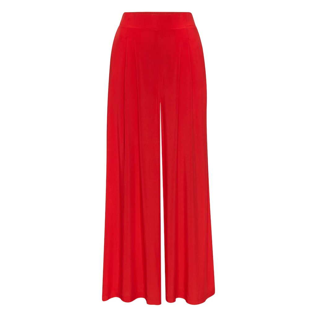 Buffalo Palazzohose, mit Seitennahttaschen, leichte Sommerhose, Wide-Leg