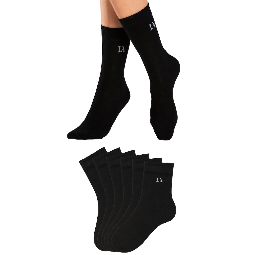 LASCANA ACTIVE Tennissocken, (Packung), mit Frotteé