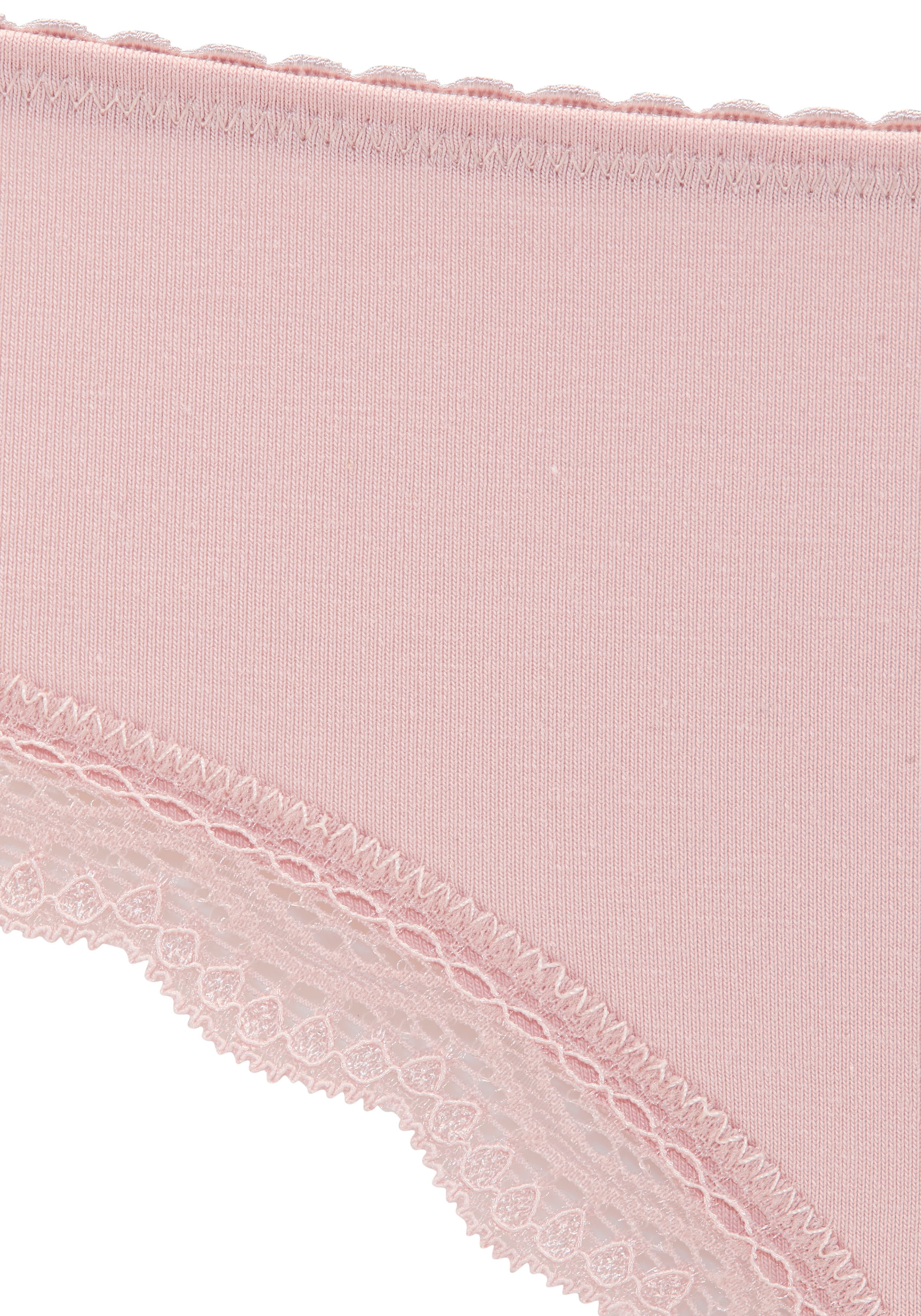 LASCANA Slip brésilien , aus elastischer Baumwolle mit zarter Spitze, mit Aufbewahrungsbox