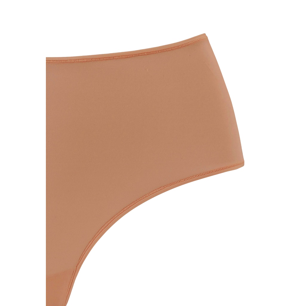 LASCANA High-Waist-String, (2er-Pack), aus weicher und hoch elastischer Microfaser