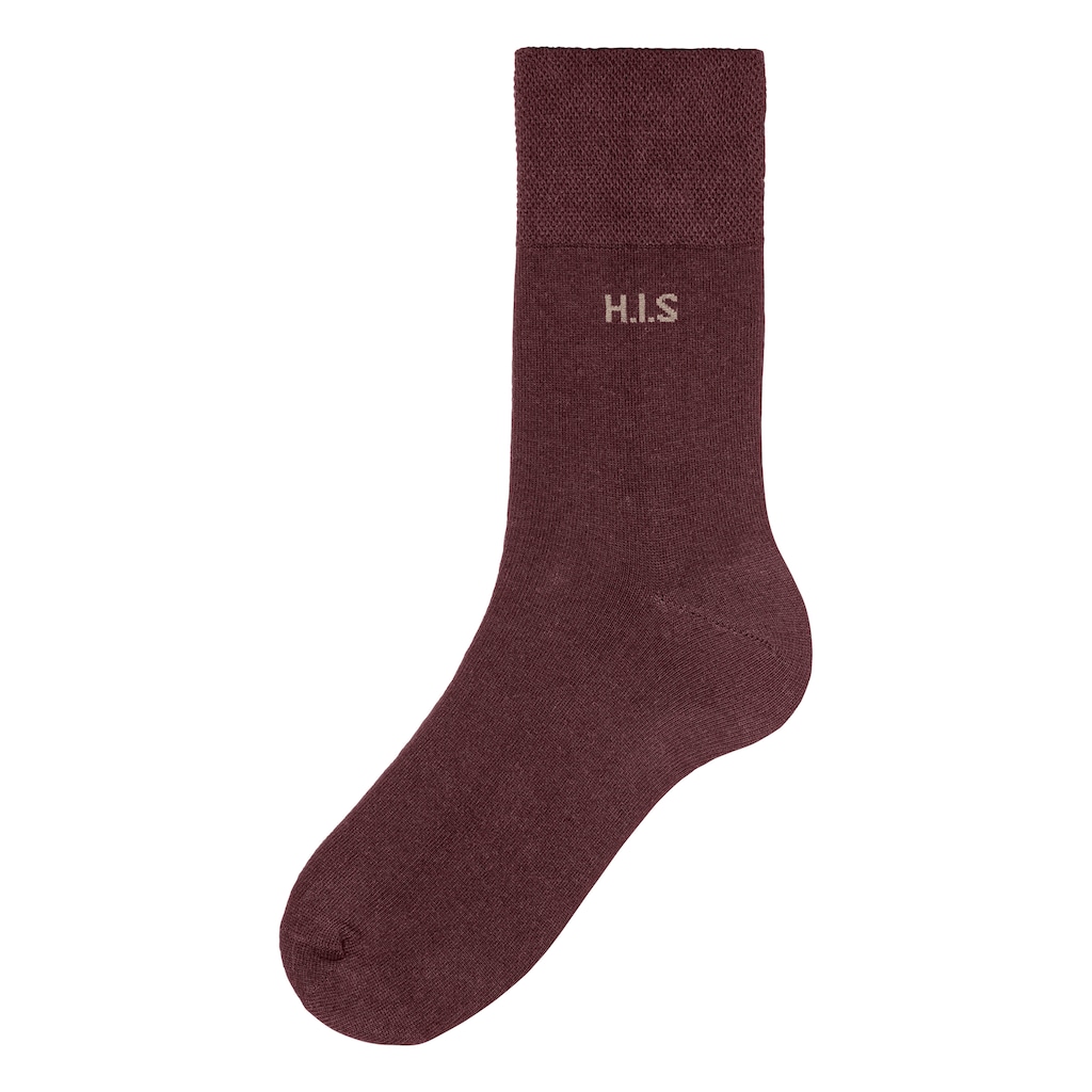 H.I.S Socken, (Packung, 12 Paar), ohne einschneidendes Gummi
