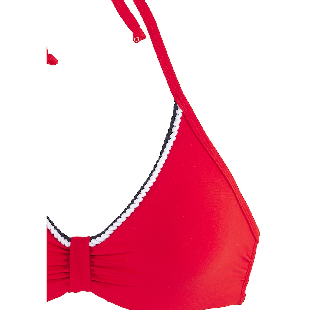s.Oliver Bügel-Bikini-Top »Junis«, mit geflochtenen Details