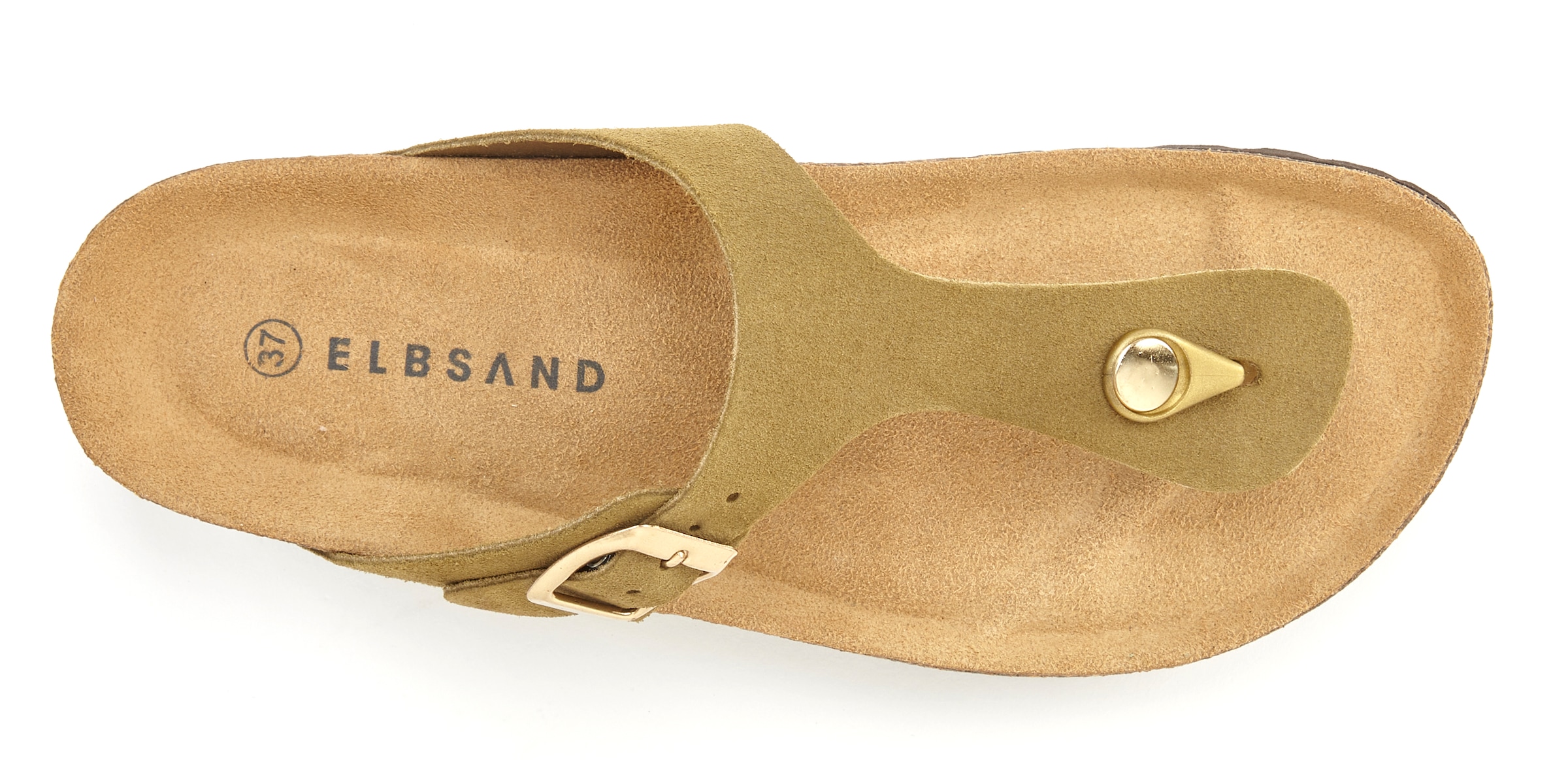Elbsand Pantolette »Mule, Sandale, offener Schuh,«, aus hochwertigem Leder mit Komfortkorkfussbett, Unisex