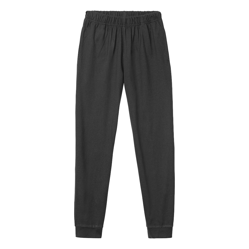 Buffalo Pyjama, (2 tlg., 1 Stück), Schlafanzug mit Spruch Akku wird geladen