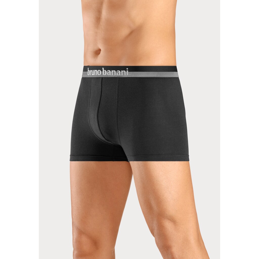 Bruno Banani Boxer »Boxershorts für Herren«, (Packung, 4 St.), mit erhabenem Logo-Druck auf dem Bund