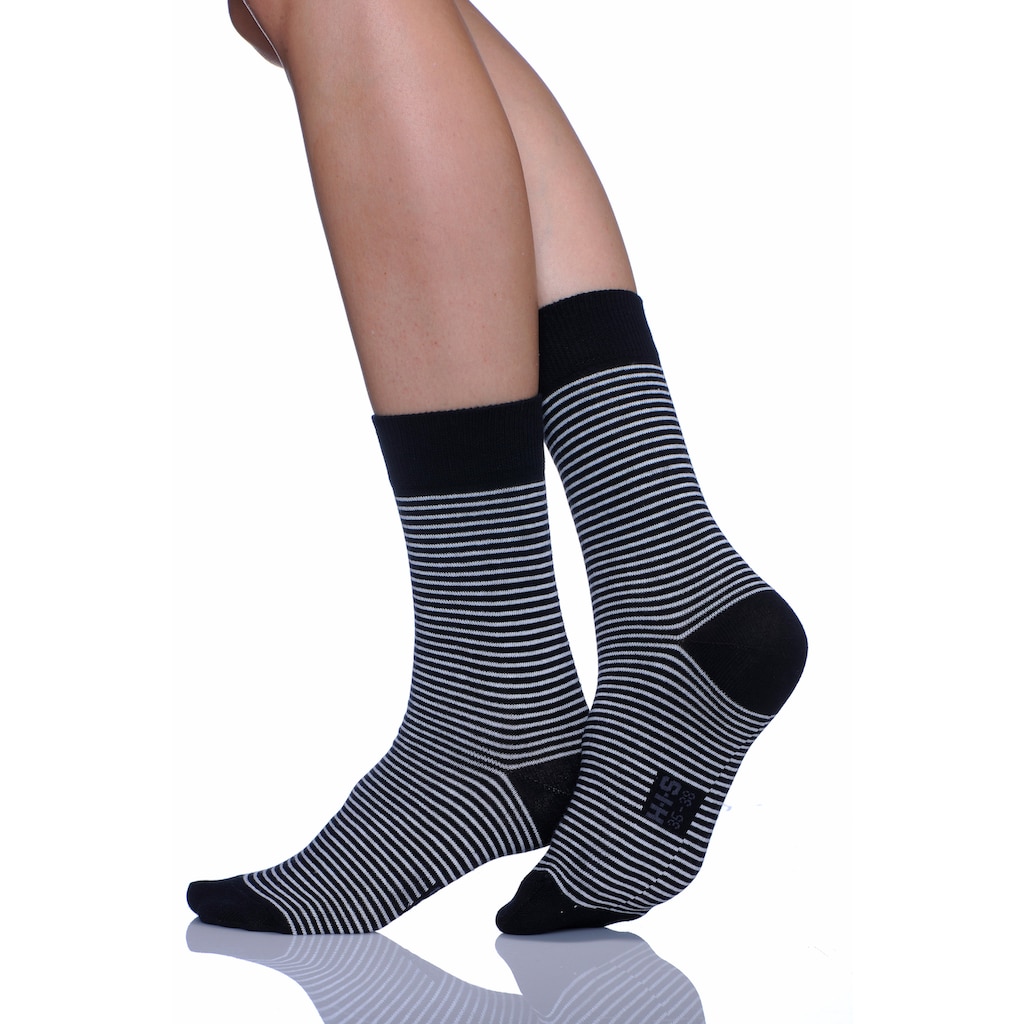 H.I.S Socken, (Packung, 6 Paar), mit druckfreiem Bündchen