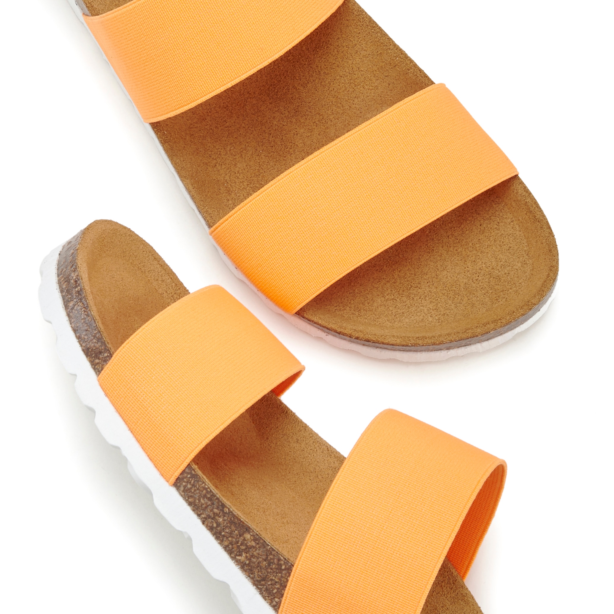 Vivance Pantolette »Sandale, Mule, offener Schuh,«, mit komfortablem Korkfussbett und elastischen Riemen