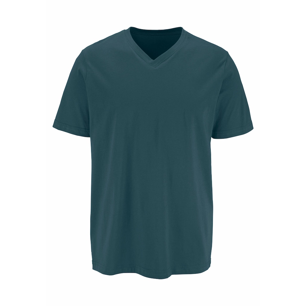 H.I.S T-Shirt, (Packung, 3 tlg.), mit V-Ausschnitt aus Baumwolle, Unterhemd, T-Shirt
