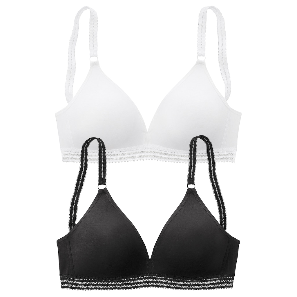 petite fleur Soft-BH, ohne Bügel, in zierlichem Triangel Look