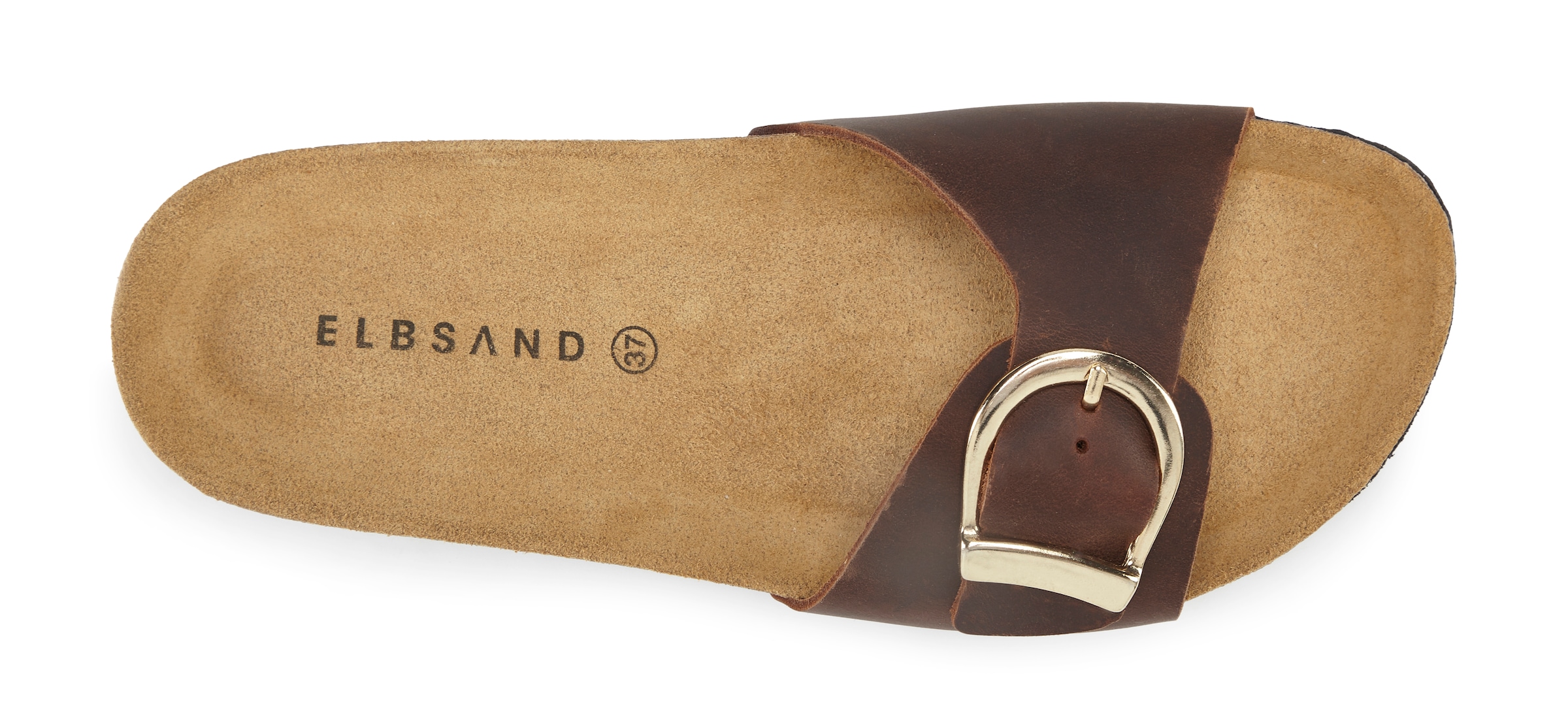 Elbsand Pantolette »Sandale, Mule, offener Schuh, Sommerschuhe, Lederpantolette«  NOUVEAU en cuir avec semelle intérieure en liège souple