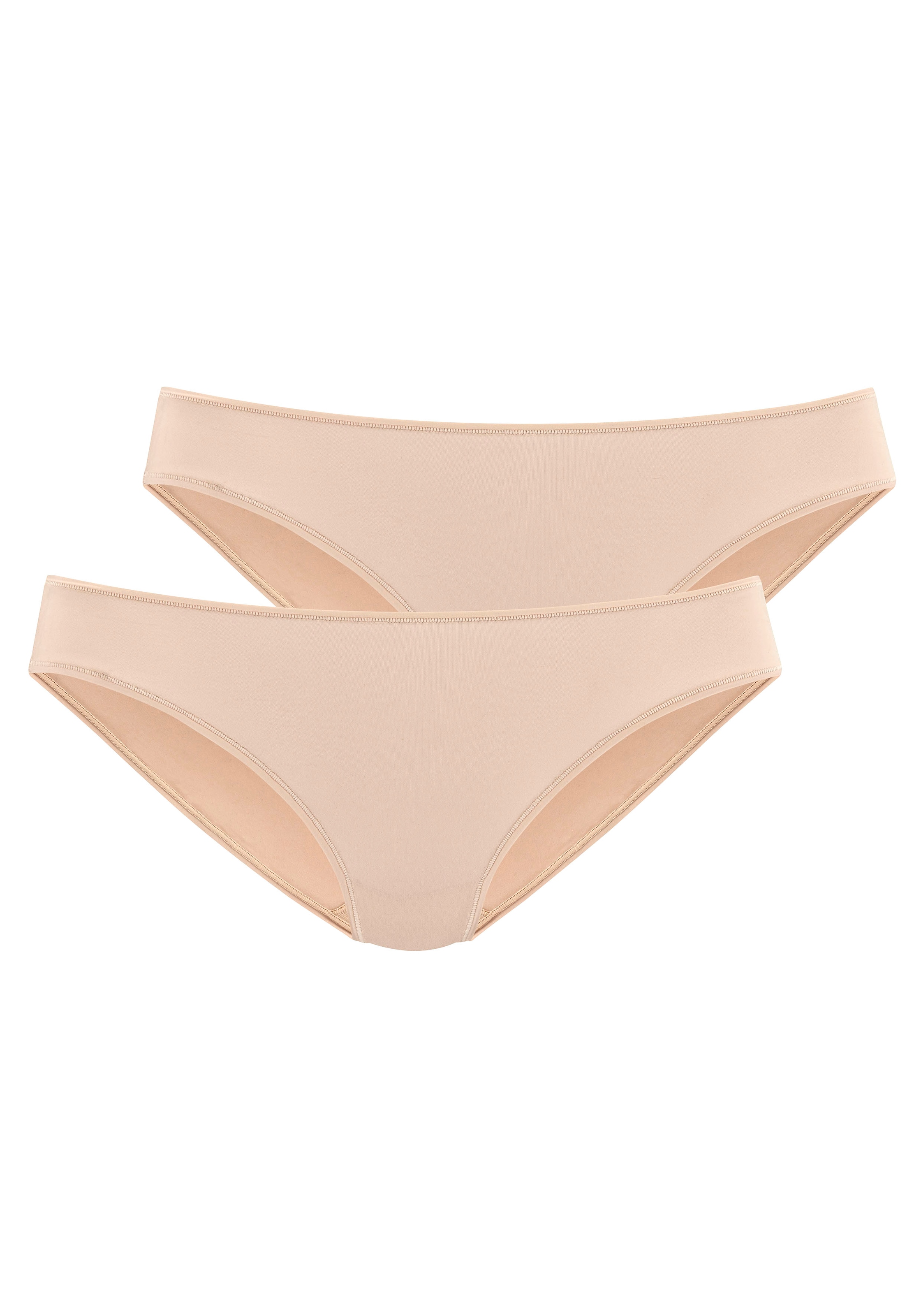 LASCANA Jazz-Pants Slips 2er-Pack, aus weicher und hoch elastischer Microfaser