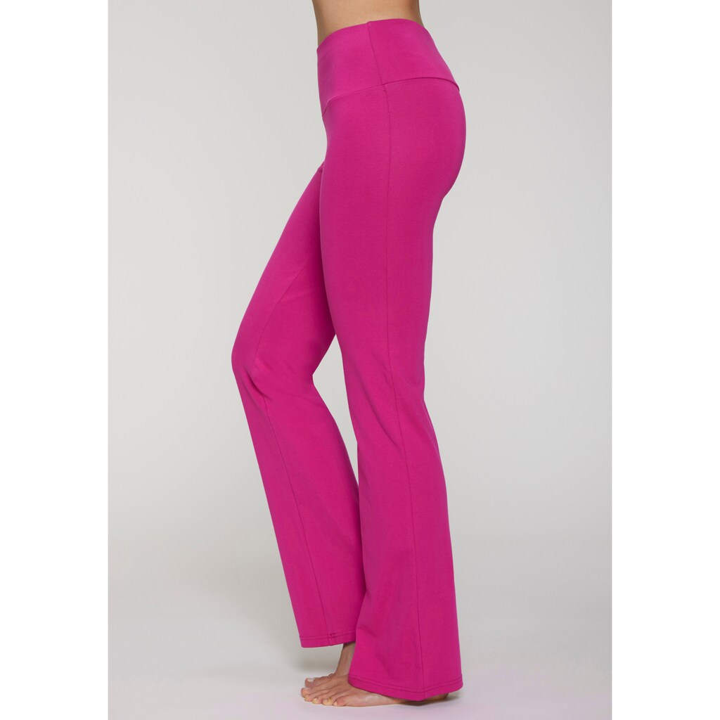 LASCANA ACTIVE Jazzpants, mit breitem Bündchen