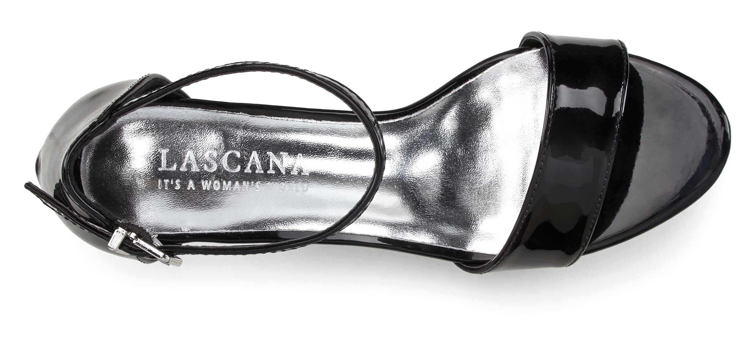LASCANA High-Heel-Sandalette »Sommerschuh«, im zeitlosen Design, Riemchensandalette VEGAN