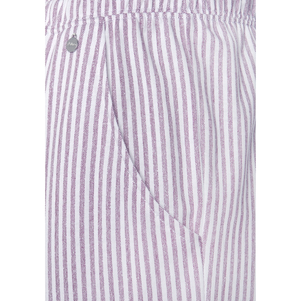 s.Oliver Pyjamahose, mit seitlichen Eingrifftaschen