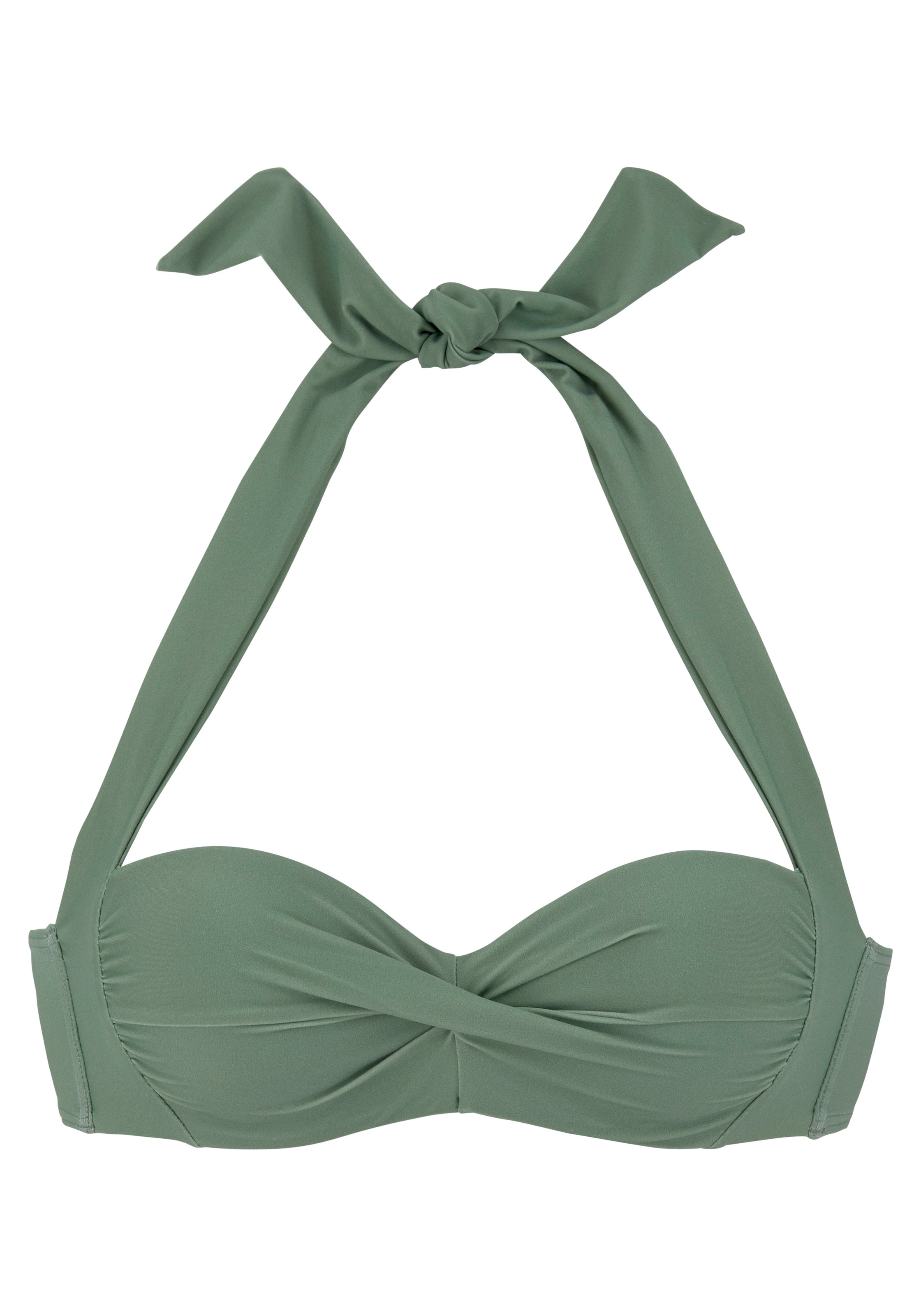 LASCANA Bügel-Bandeau-Bikini-Top »Lolo« in getwisteter Optik