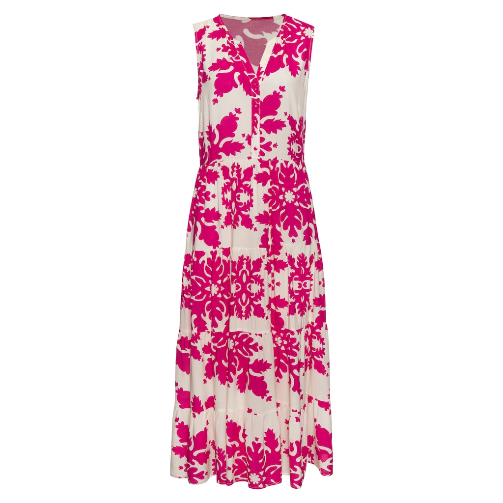 Vivance Maxikleid, mit Volants, Sommerkleid