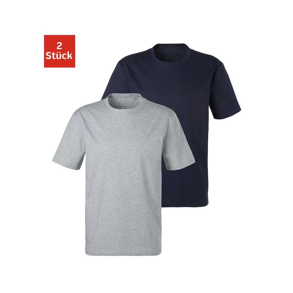 Bench. Loungewear T-Shirt, (2er-Pack), Basic in uni