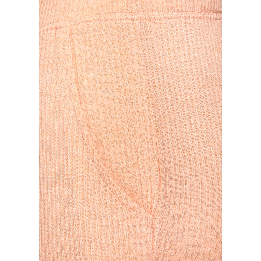 s.Oliver Pyjamahose, in elastischer 4x4 Rippware