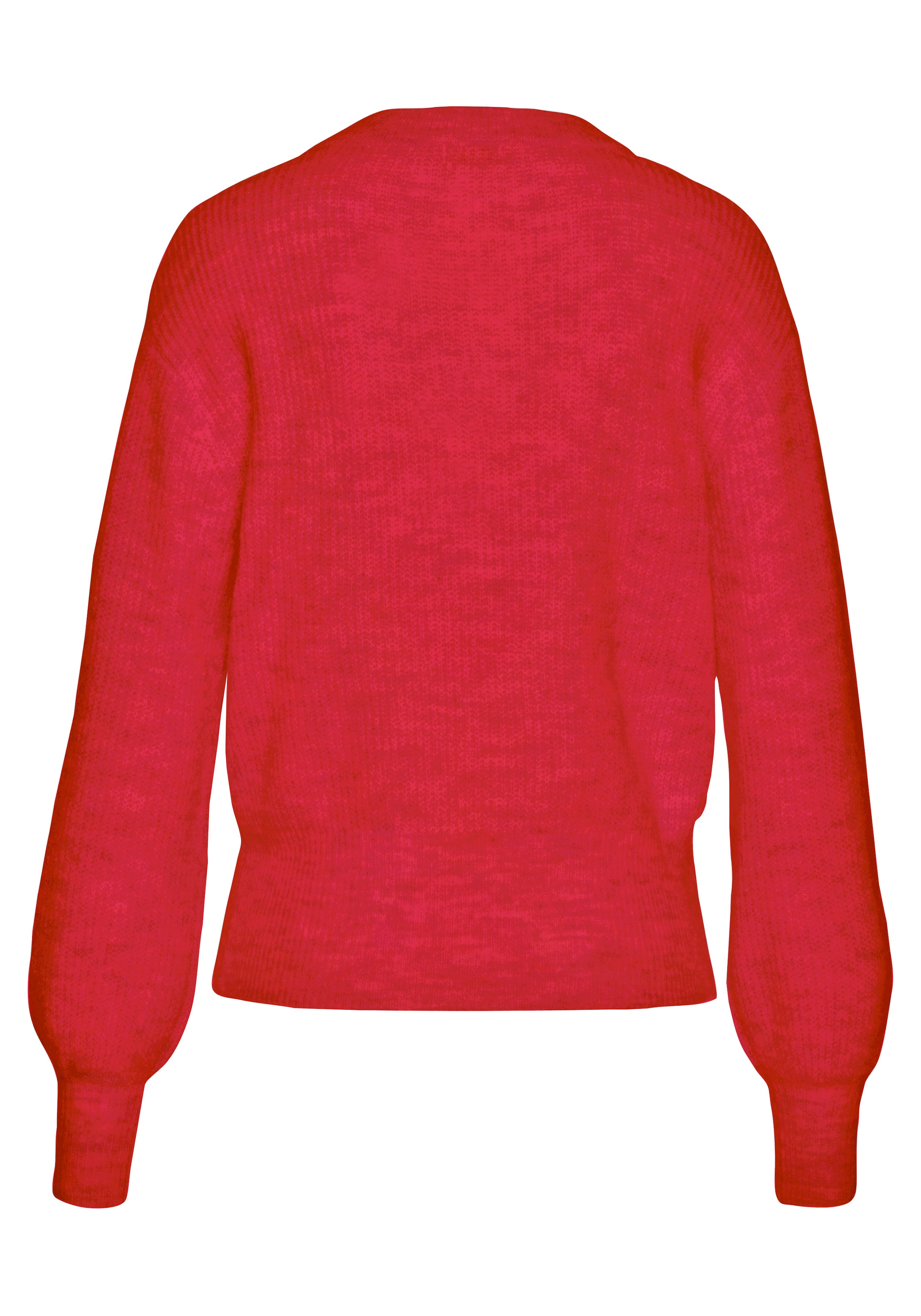 LASCANA Strickpullover, in Melange-Optik, lockerer Damenpullover, Basic