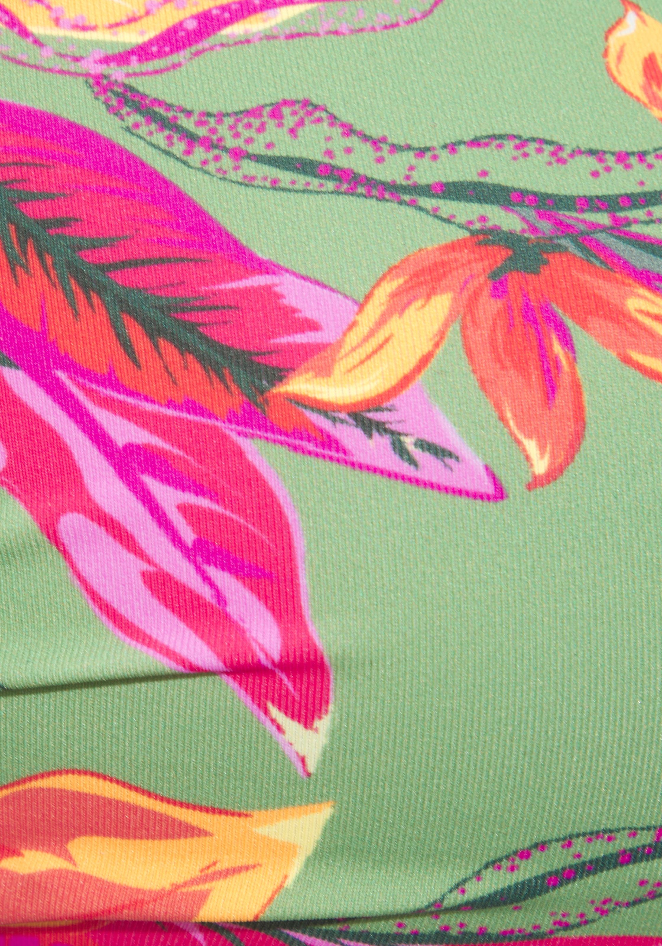 LASCANA Bügel-Bandeau-Bikini-Top »Malia«, mit tropischem Print