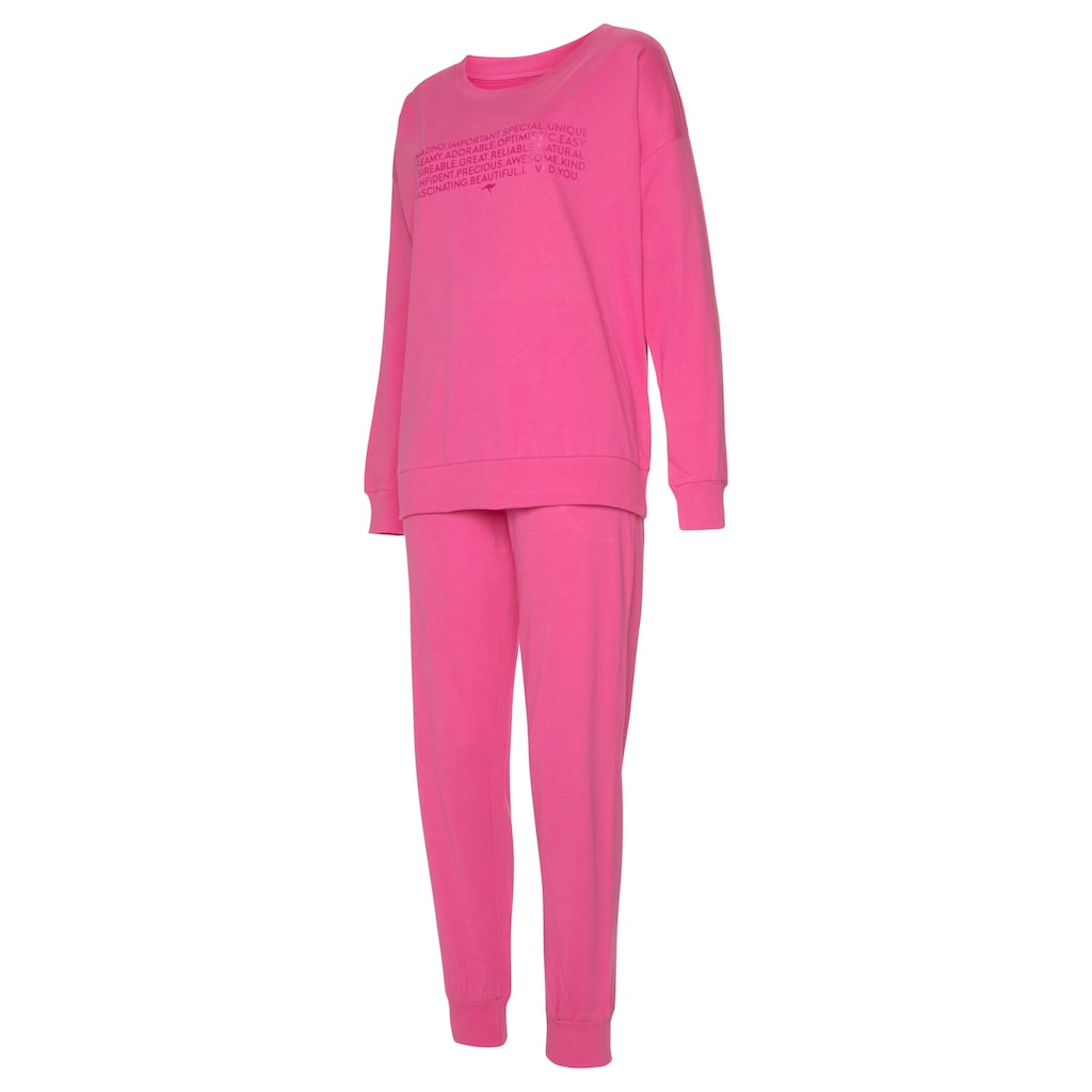 KangaROOS Pyjama, (2 tlg.), mit Slogan-Frontdruck