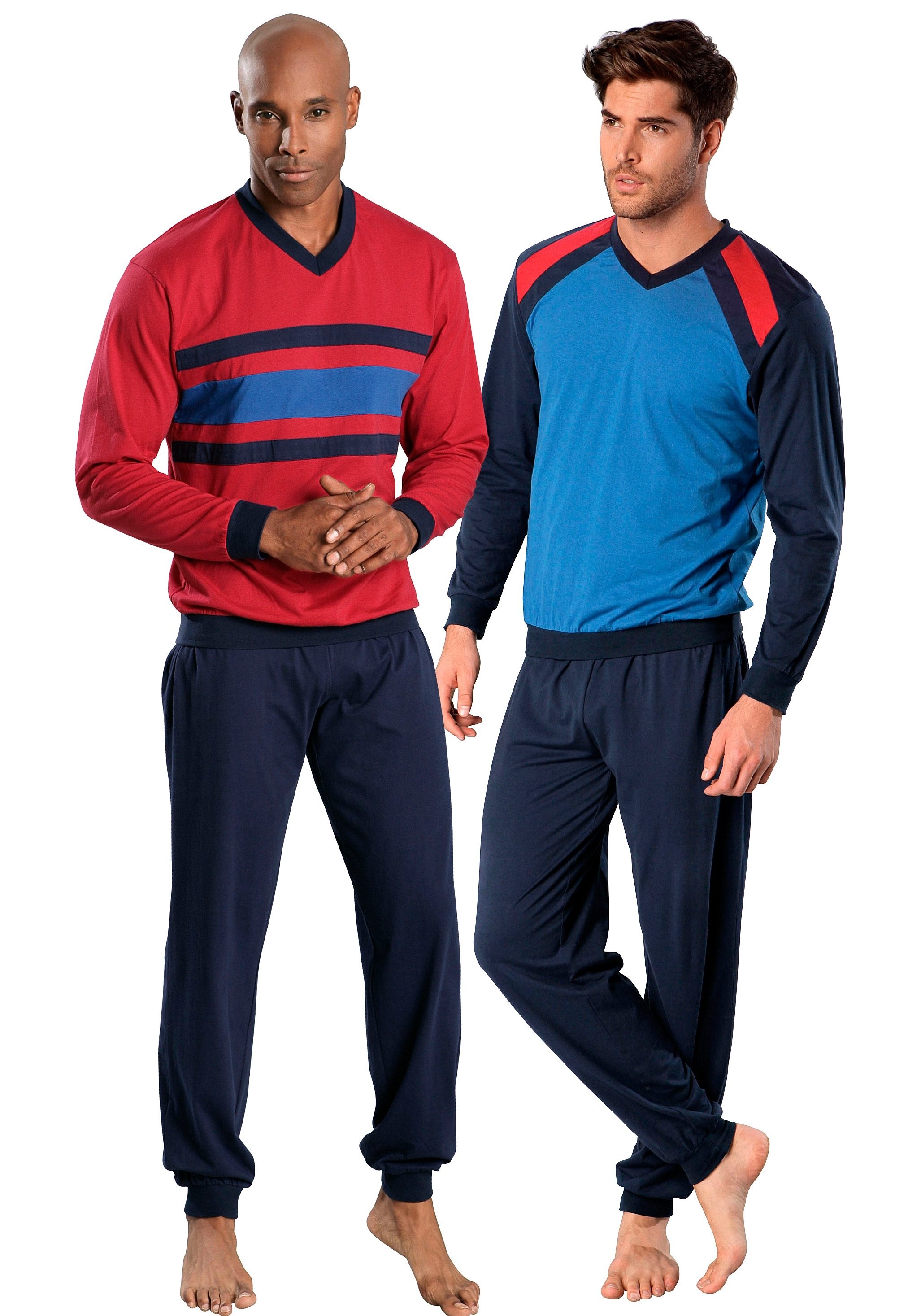 le jogger Pyjama Packung, 4 tlg. in langer Form