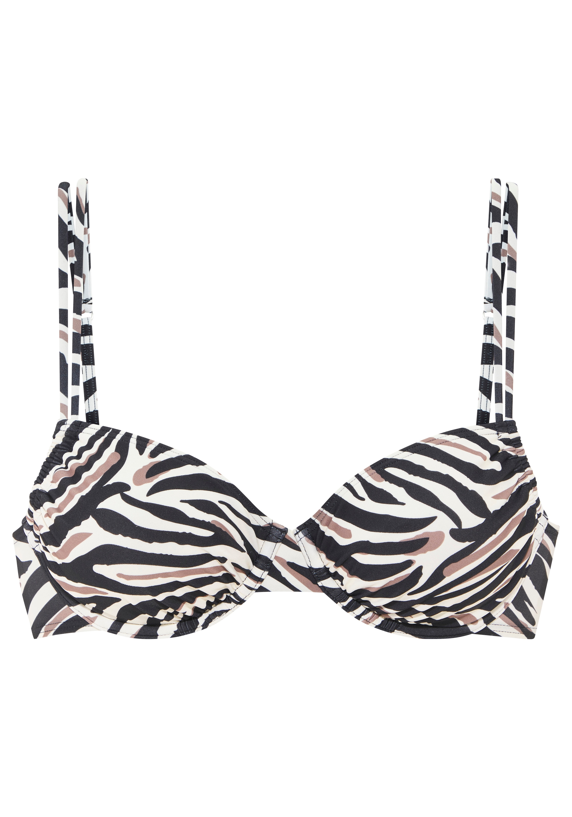 LASCANA Haut de bikini à armatures »Debbie« mit abstraktem Animal-Print
