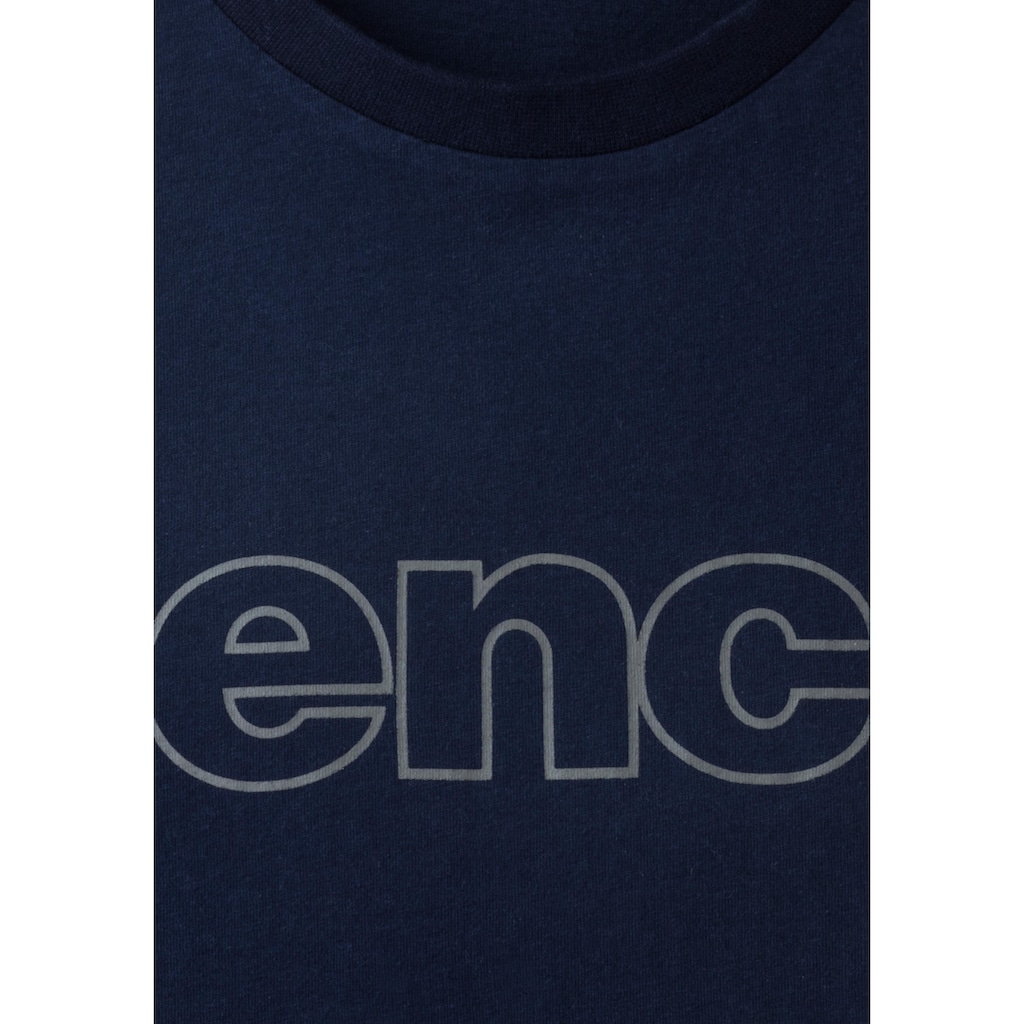 Bench. Loungewear Langarmshirt, (2 tlg.), mit Bench. Print vorn