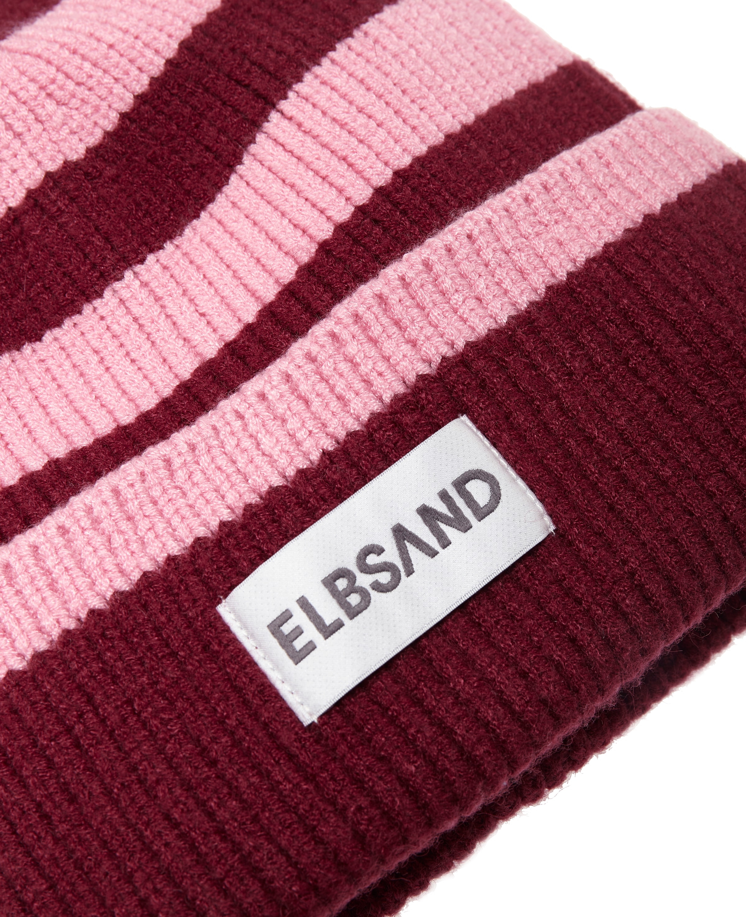Elbsand Bonnet tricoté Beanie, Wintermütze, Mütze, Grobstrick mit Umschlag, Viskose