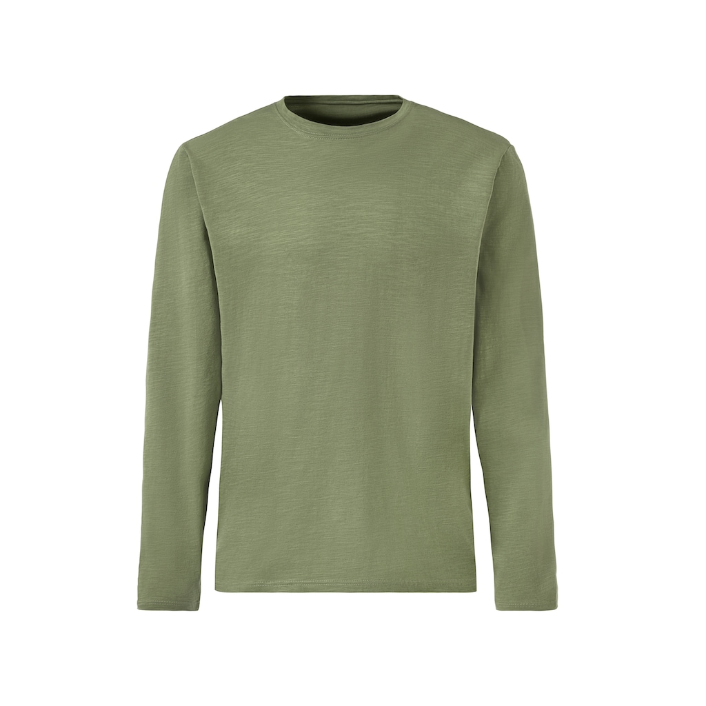 John Devin Langarmshirt, (2er-Pack), Longsleeve in hochwertiger slub-yarn Qualität