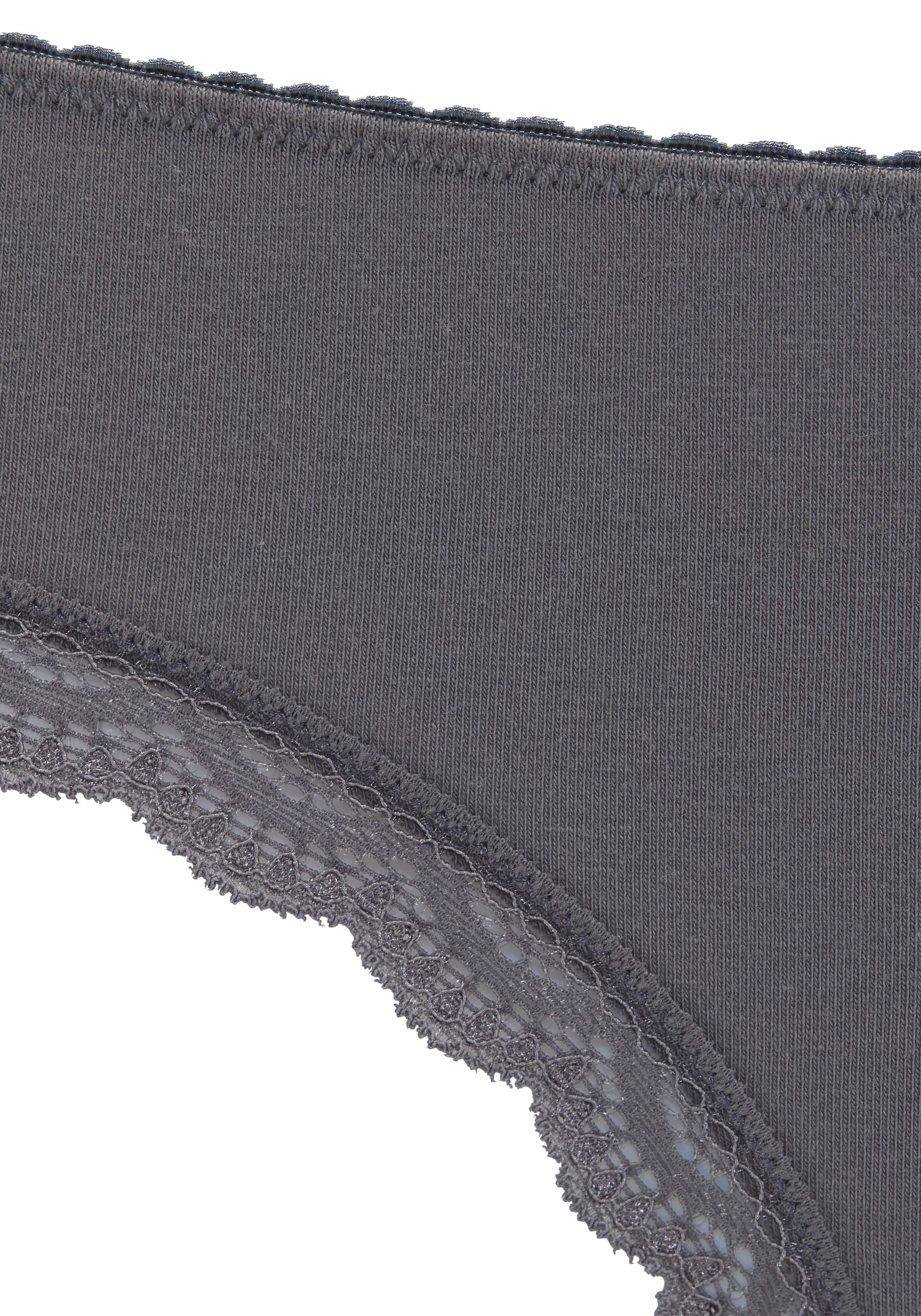 LASCANA Culottes de jazz 5er-Pack,  aus elastischer Baumwolle mit zarter Spitze, mit Aufbewahrungsbox