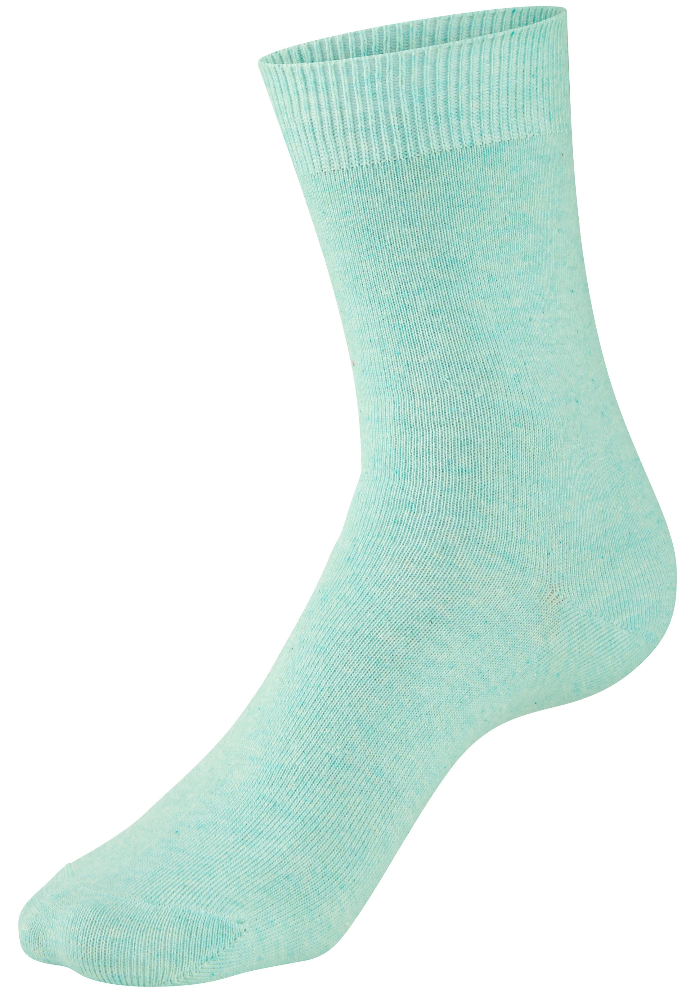 H.I.S Chaussettes basiques »Damensocken, frische melierte Farben; casual« Paquet, 20 Couple tlg. Chaussettes de tous les jours en gros paquet
