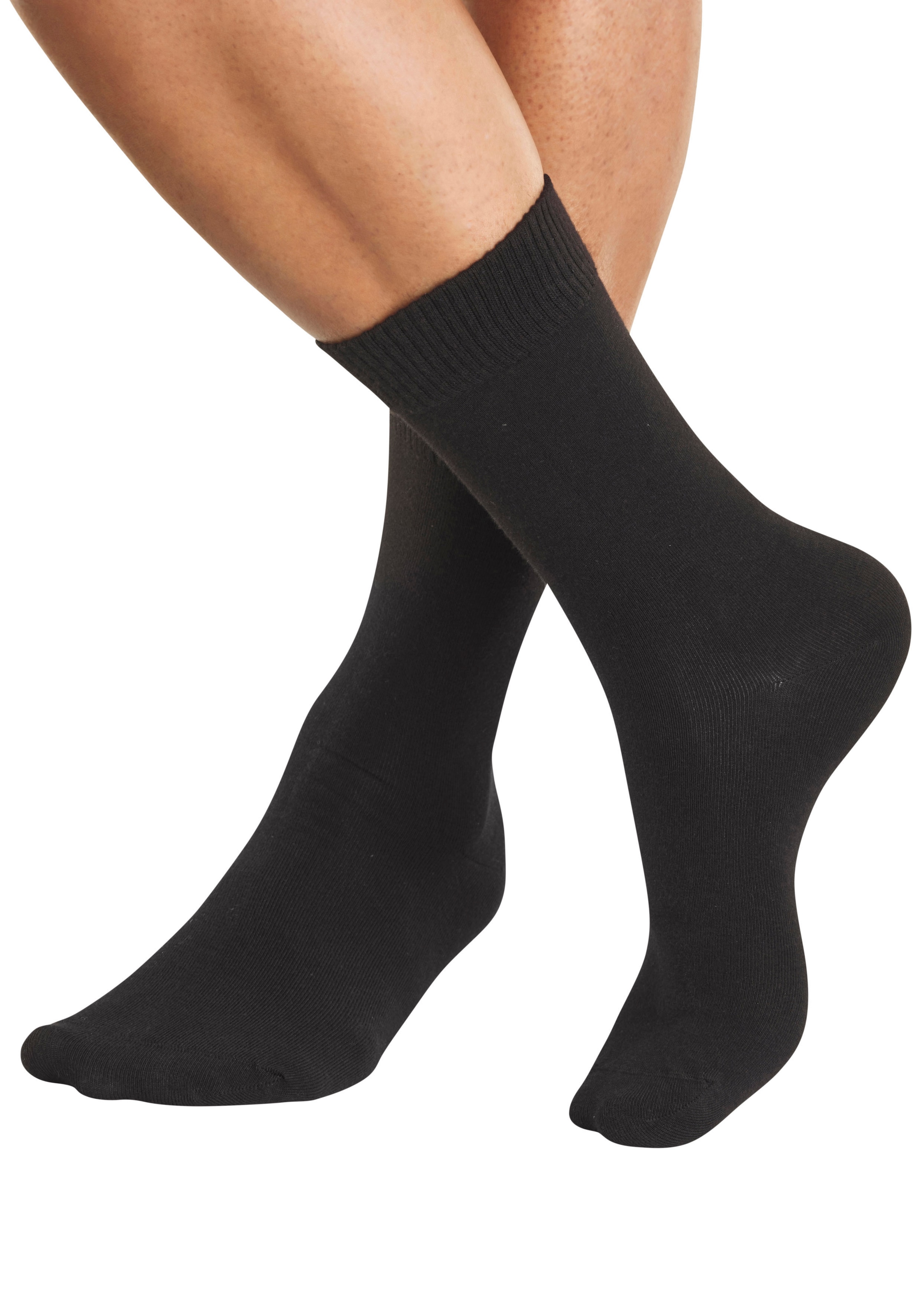 H.I.S Chaussettes basiques Paquet, 3 Couple tlg. mit weicher Viskose
